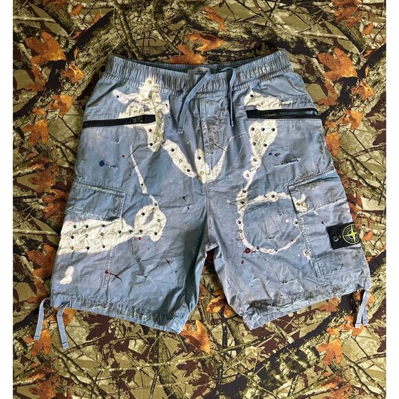 DRO Lab Custom 1/1 ART xStone Island Cargo Shorts